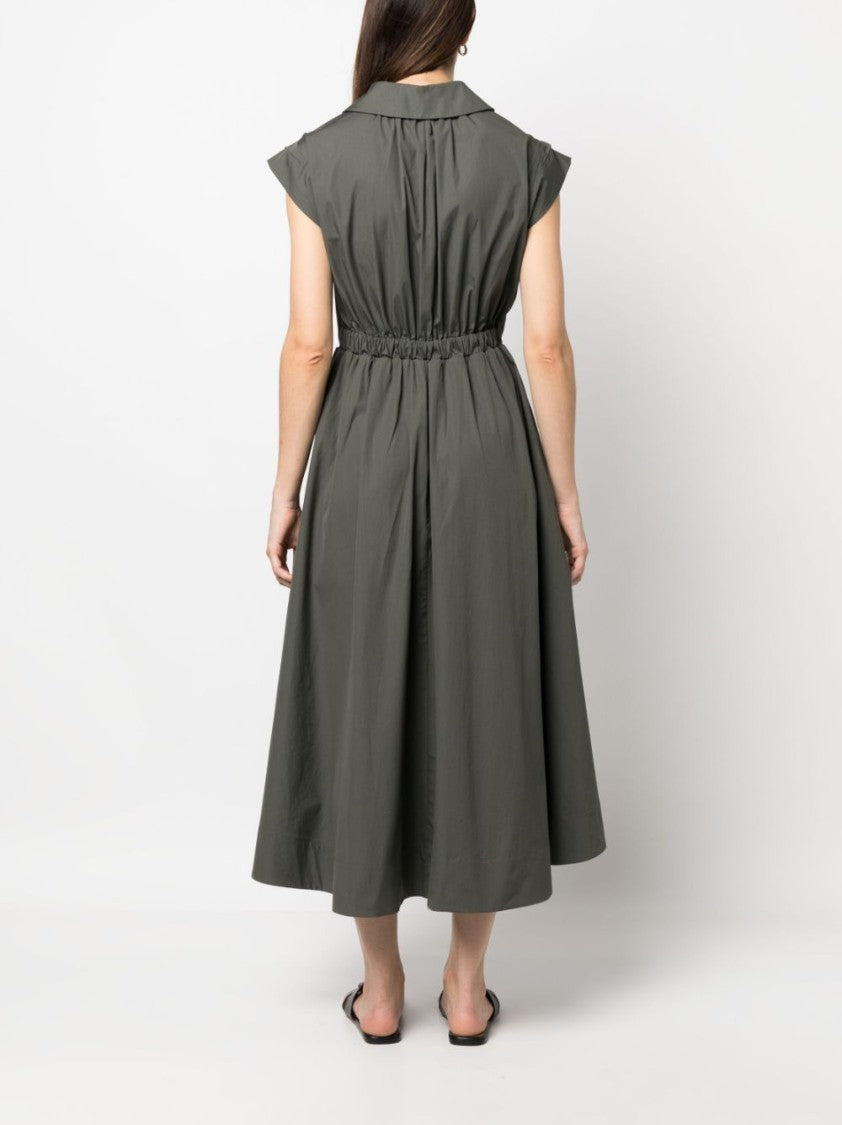 Lorena Antoniazzi Lace-Up Midi Cotton Dress