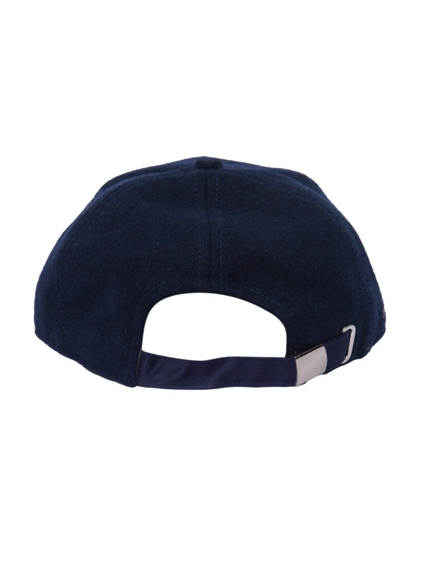 Jacob Cohen Structured Wool Blend Baseball Cap