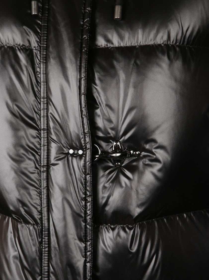 Fay Tailored Long Black Coat With Clean Lines