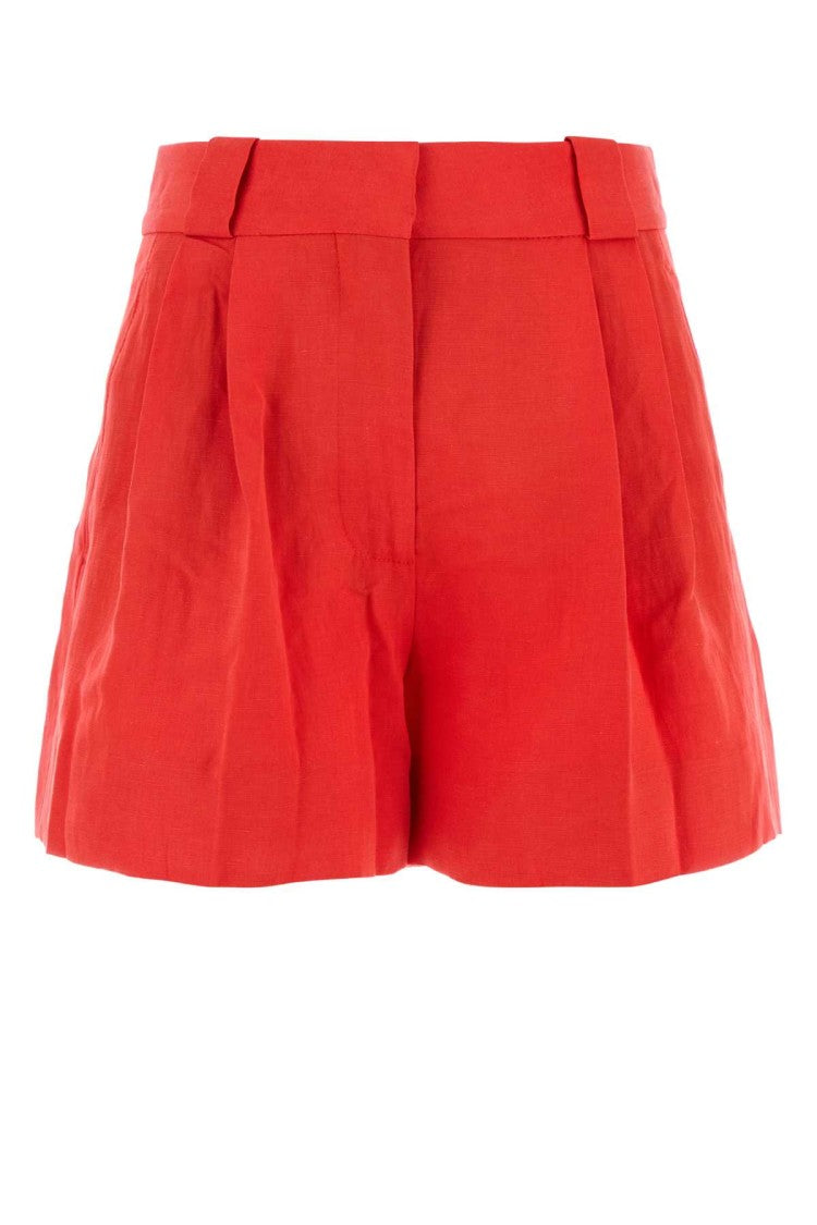 Blaze Coral Silk Blend Flica Selle Shorts