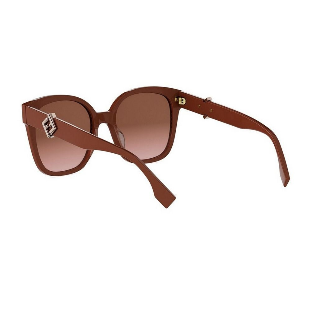 Fendi Ff Diamonds Oversized Square Acetate Sunglasses
