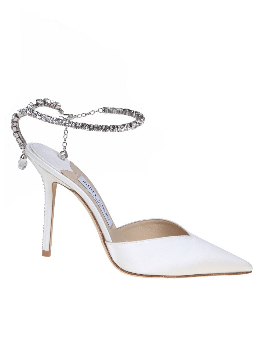 Jimmy Choo Slingback Saeda 100 In Satin