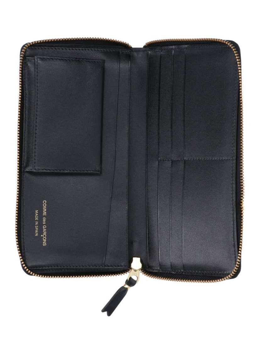 Comme Des Garçons Polka Dot Zip-Around Wallet With Contrasting Print