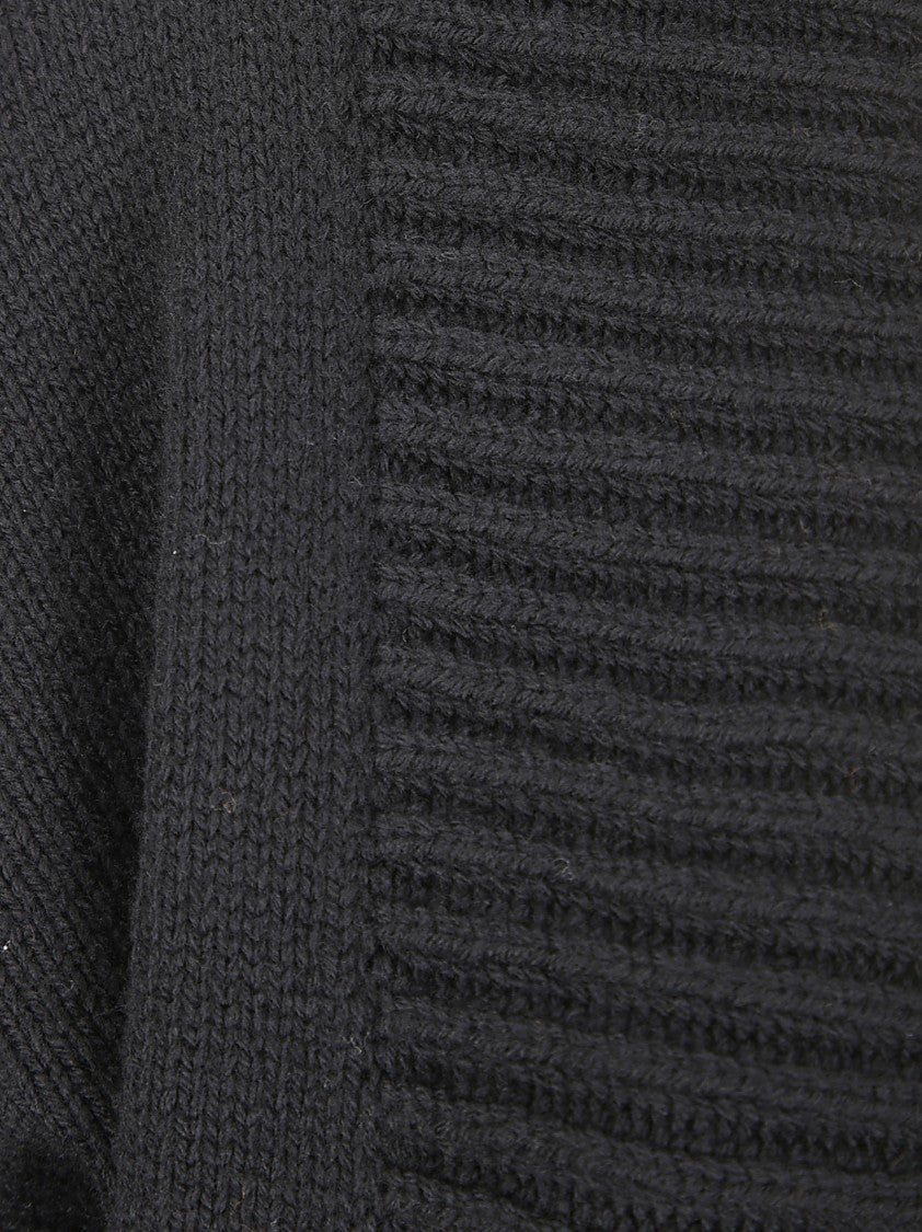 Labo.Art Buttonless Open Cardigan In Soft Virgin Wool