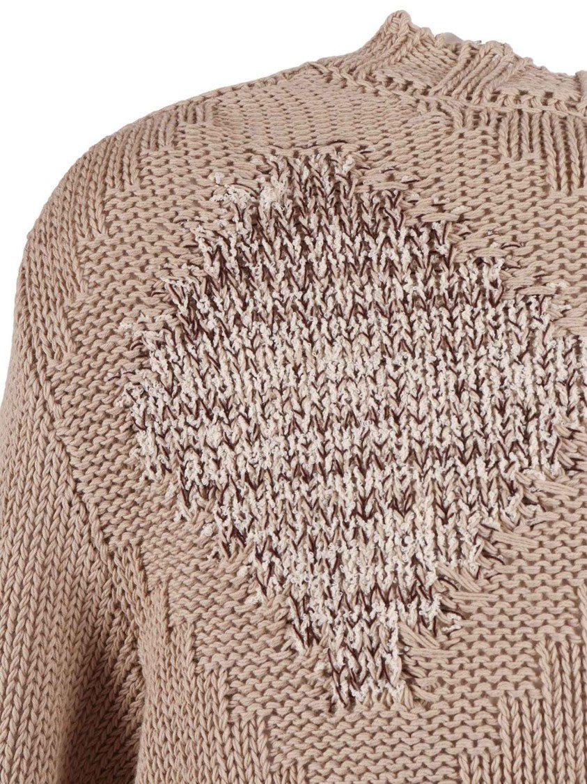 Ballantyne Diamond Pattern Textured Sweater