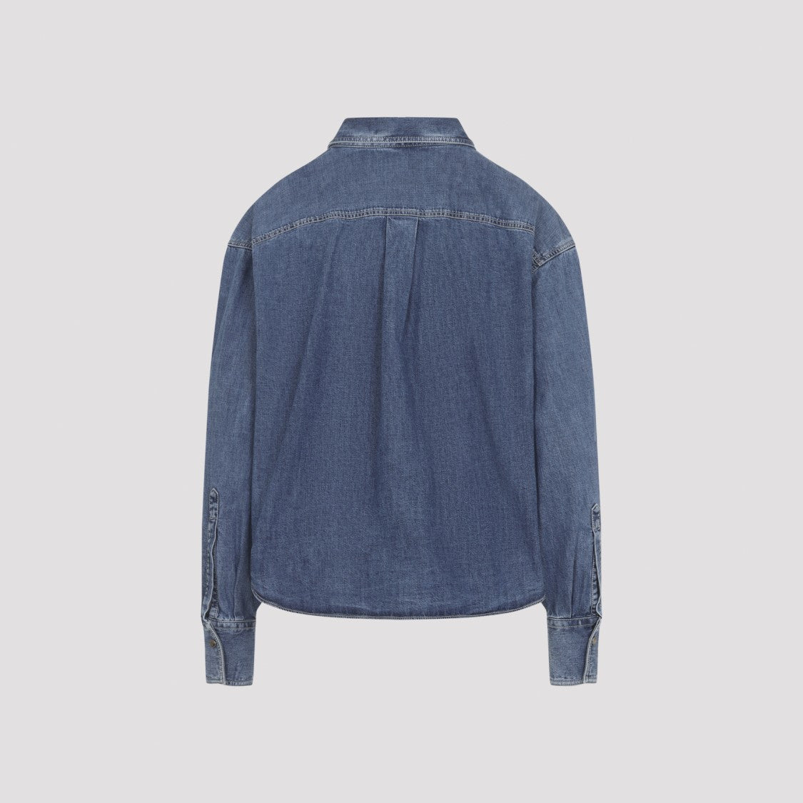 Brunello Cucinelli Denim Shirt With Classic Collar