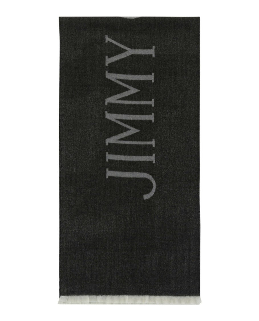 Jimmy Choo Wool Logo Scarf