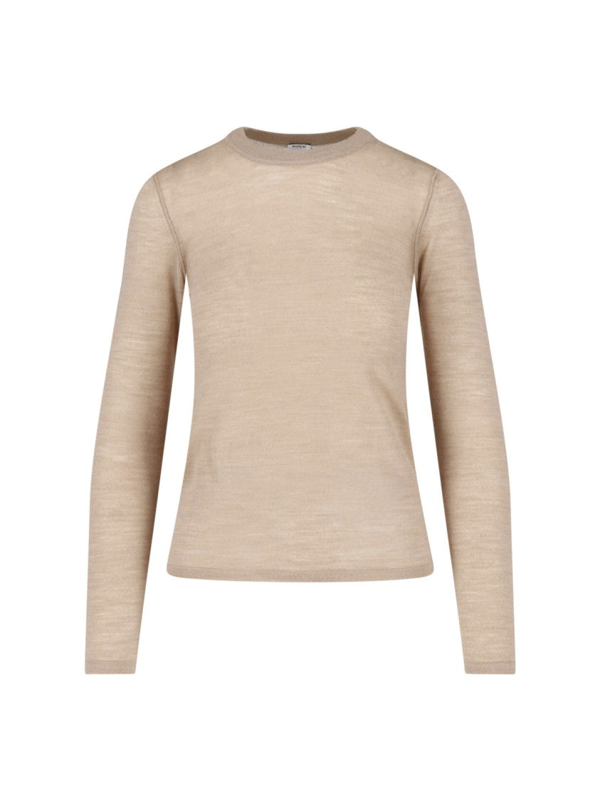 Aspesi Brown Virgin Wool Sweater