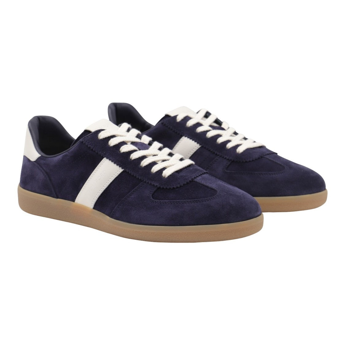 Tom Ford Navy Blue Suede Sneakers