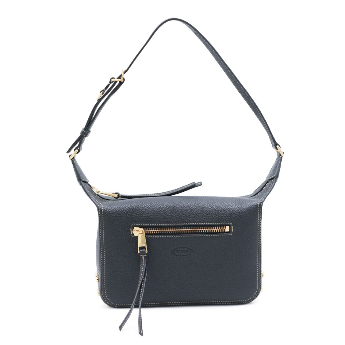 Tod's Structured Pebbled Handbag With Adjustable Strap