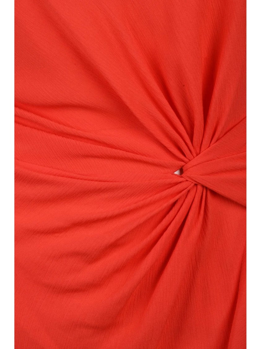 Mo5ch1no Jeans Jeans Long Flared Dress Viscose - Red