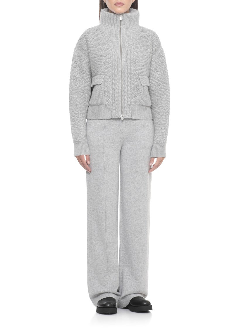 Peserico Grey Wool Blend Sweater