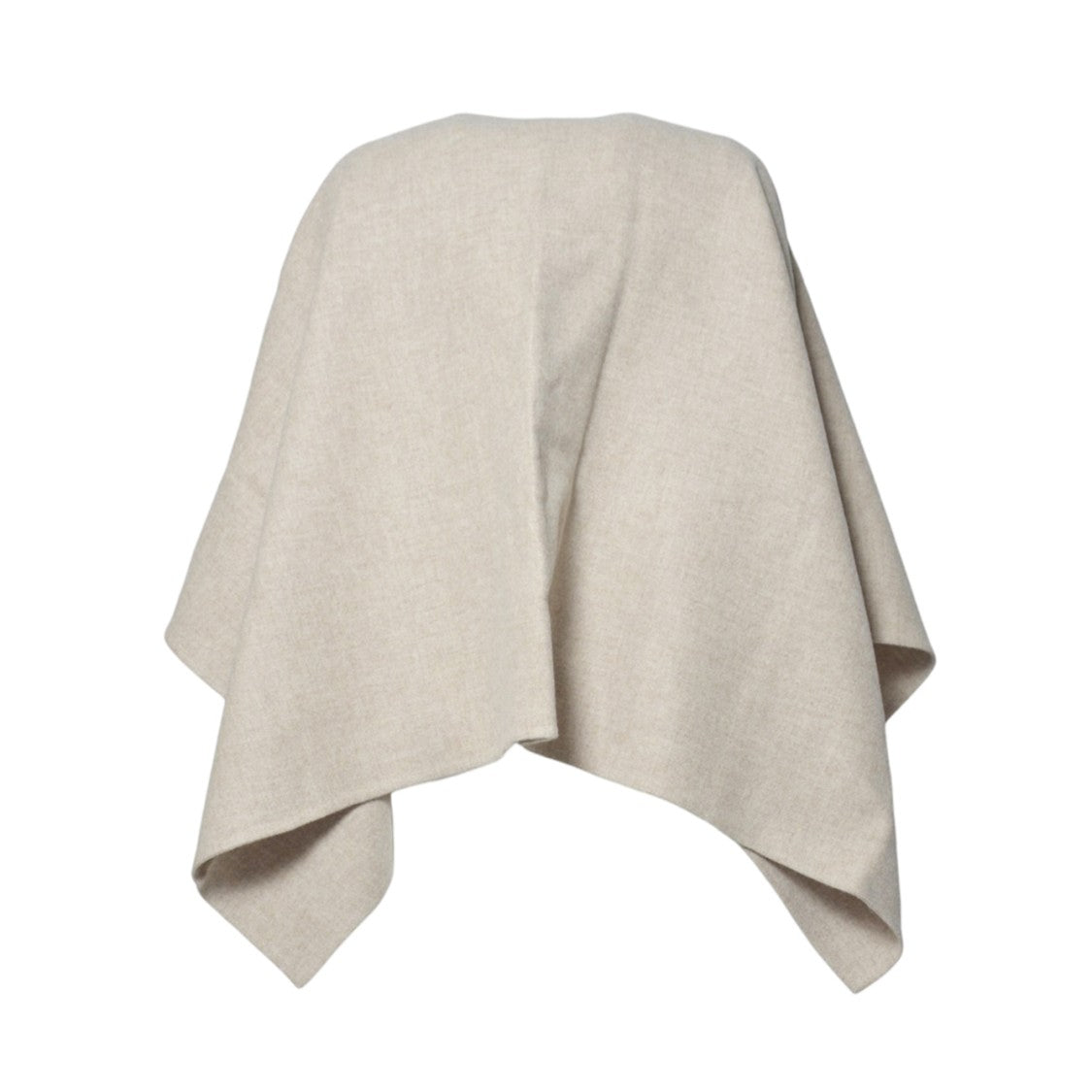 Max Mara V-Neck Poncho With Flowing Silhouette