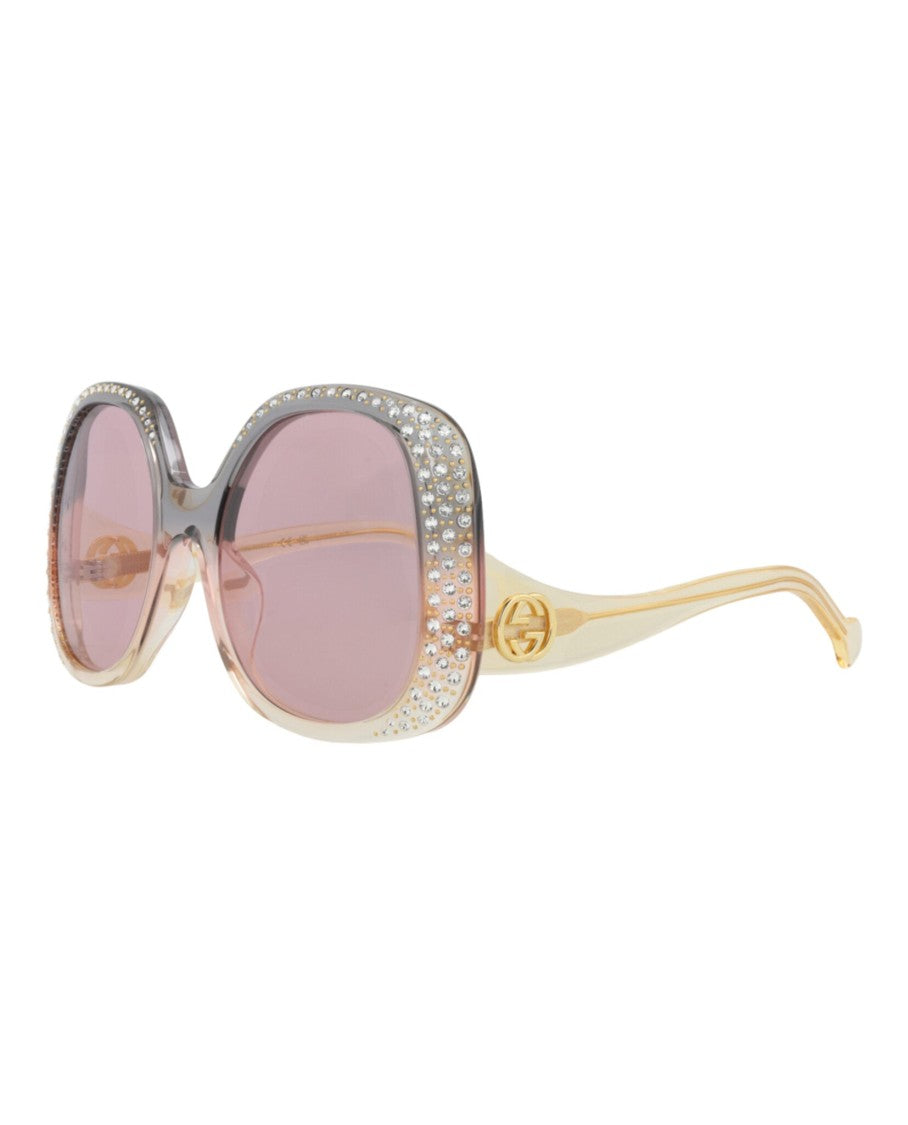 Gucci Round-Frame Acetate Sunglasses