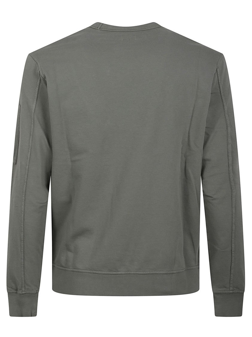 C.P. Company Minimalist Grey Sweater With Zippered Pocket