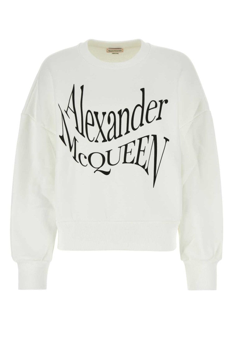 Alexander Mcqueen White Cotton Sweatshirt