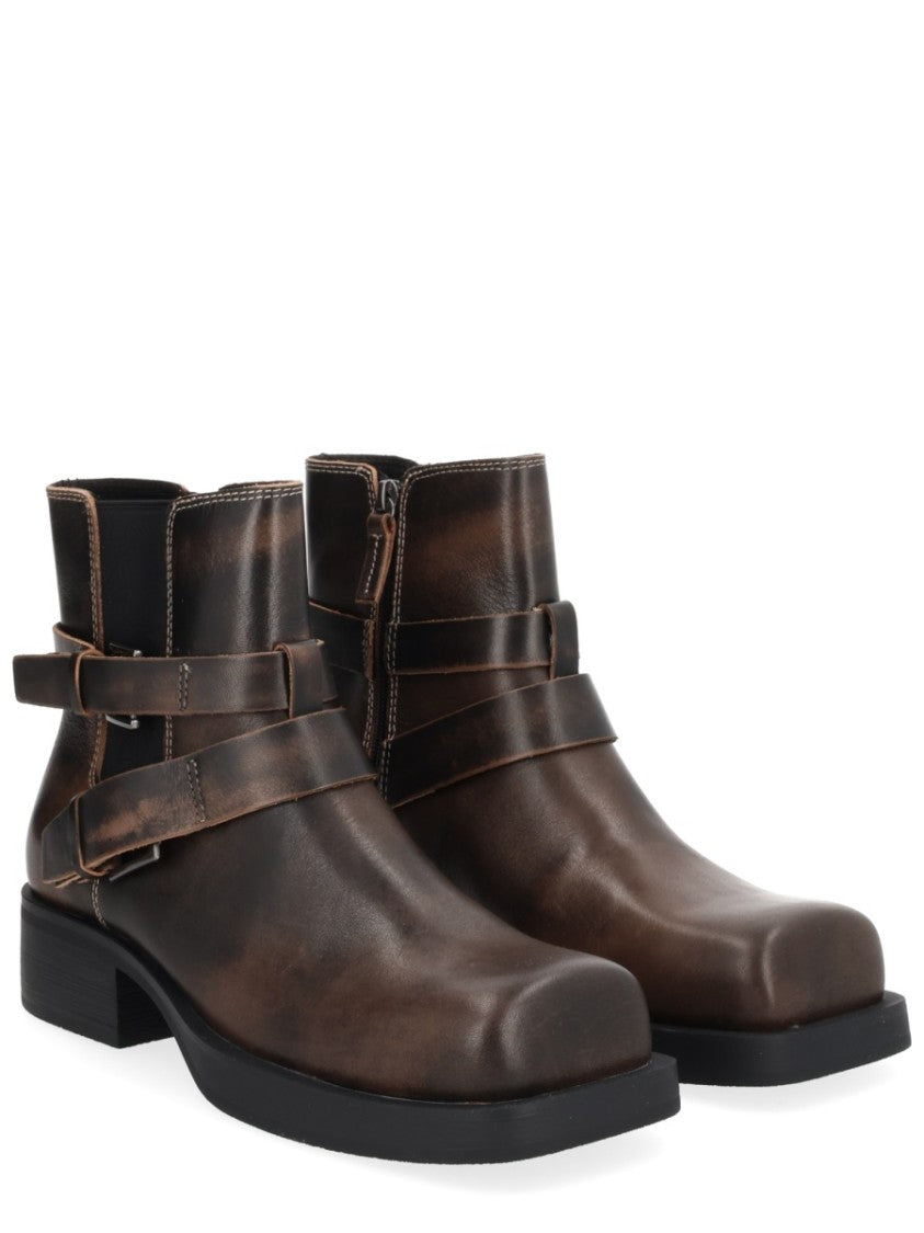 Ash Yuri Distressed Ankle Boots