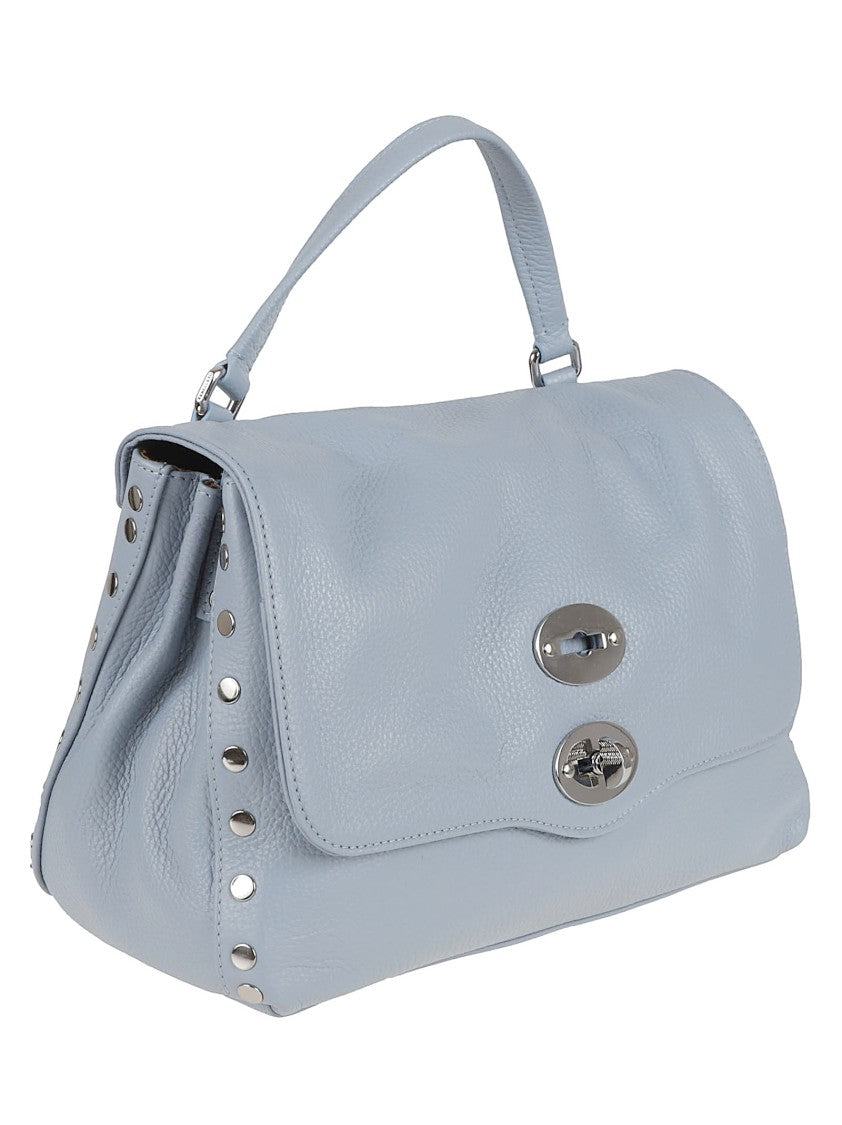 Zanellato Structured Blue Leather Shoulder Bag