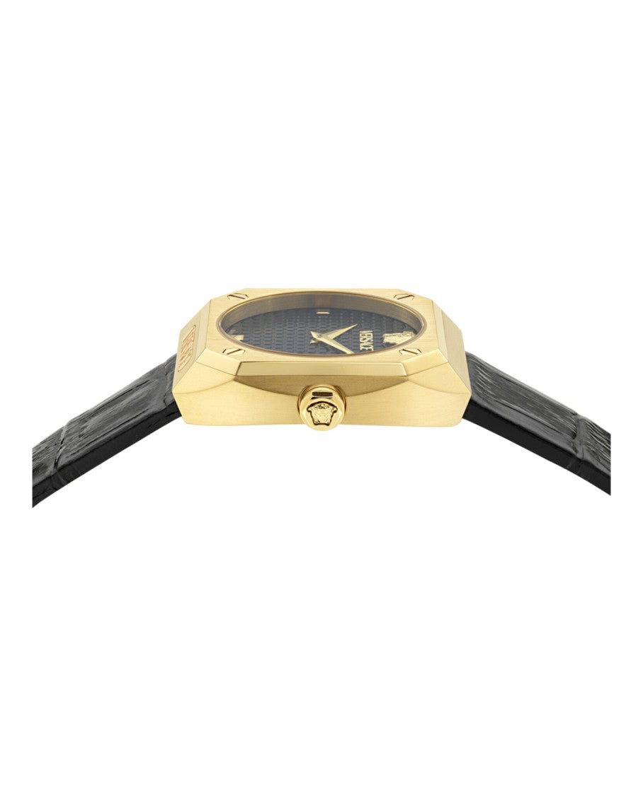 Versace Antares Leather Watch