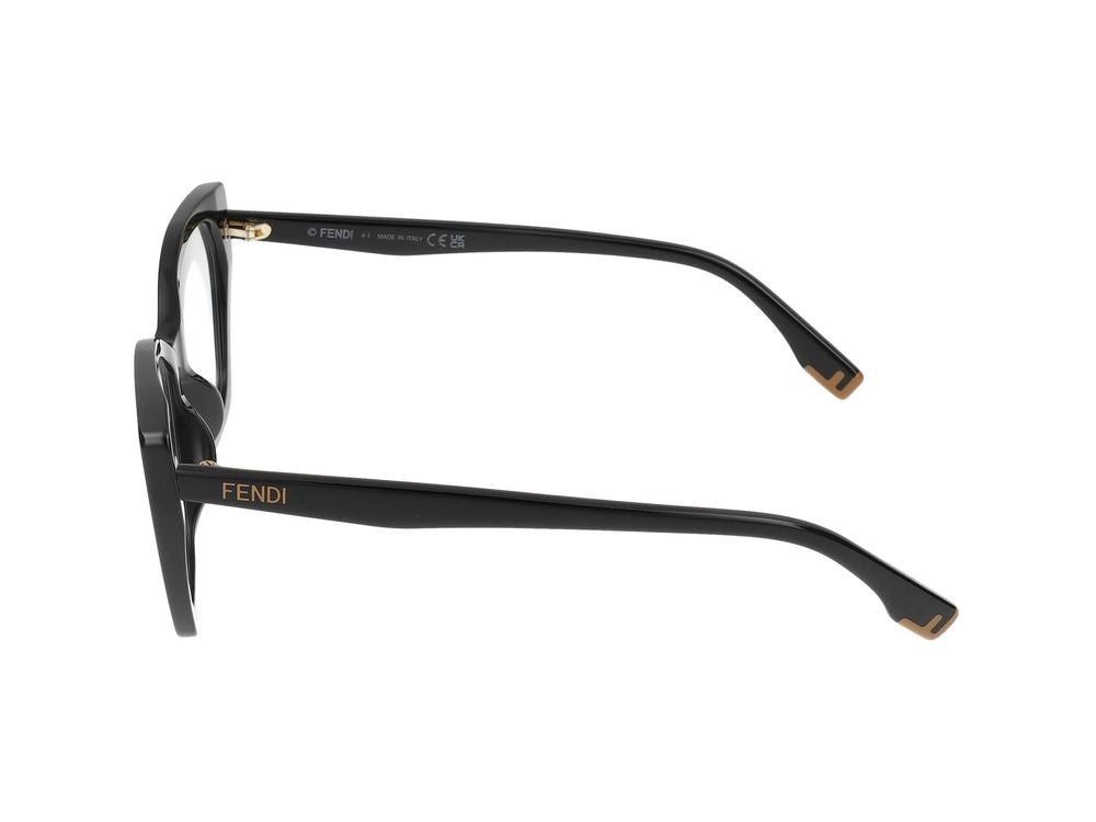 Maison Fendi Black Oversized Square Eyeglasses