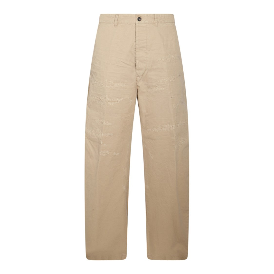 Dsquared2 Straight-Leg Trousers With Distressed Detailing And Button Closure