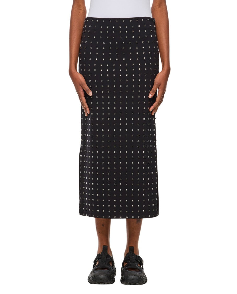 Sportmax Nome Crystal Lycra Midi Skirt
