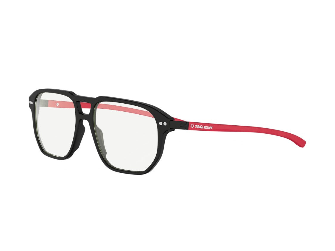 Tag Heuer Th50077i Red Square Frame Eyeglasses