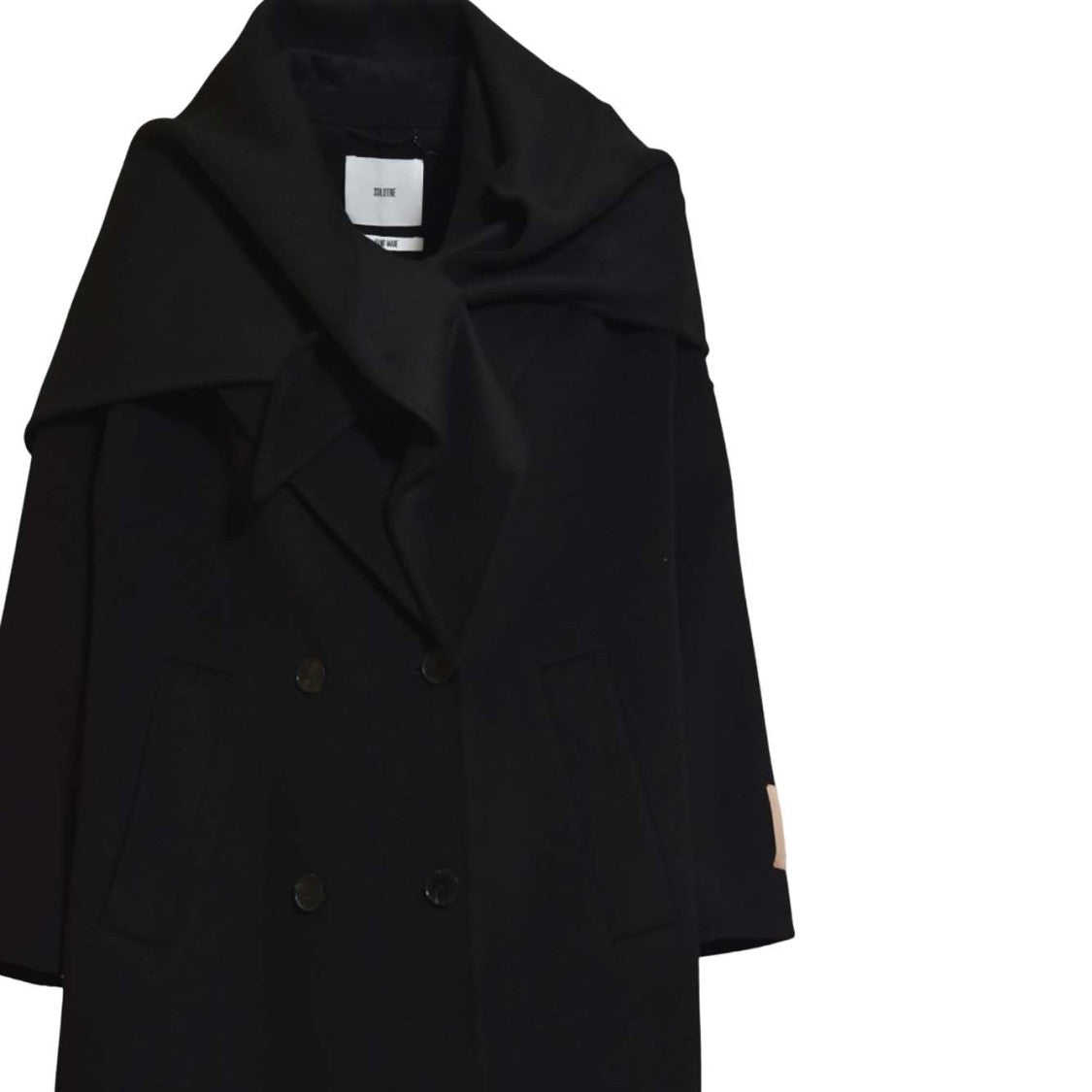 Solotre Tailored Short Coat With Minimalist Design And Structured Fit