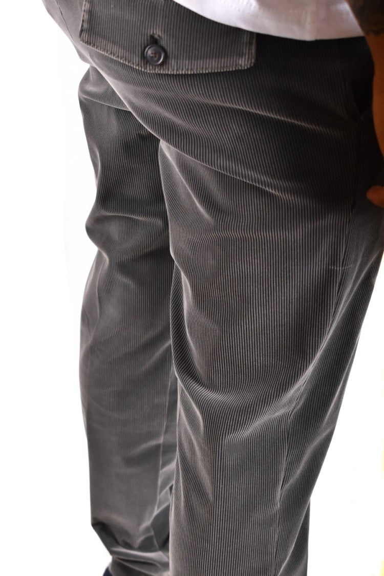 Rrd Green Cotton-Blend Formal Pants