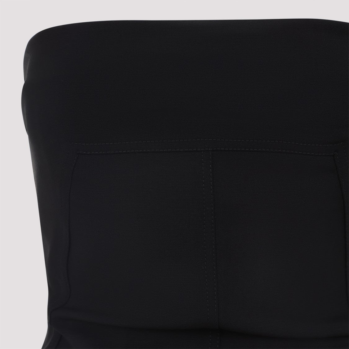 Rick Owens Black Wool Bustier Top