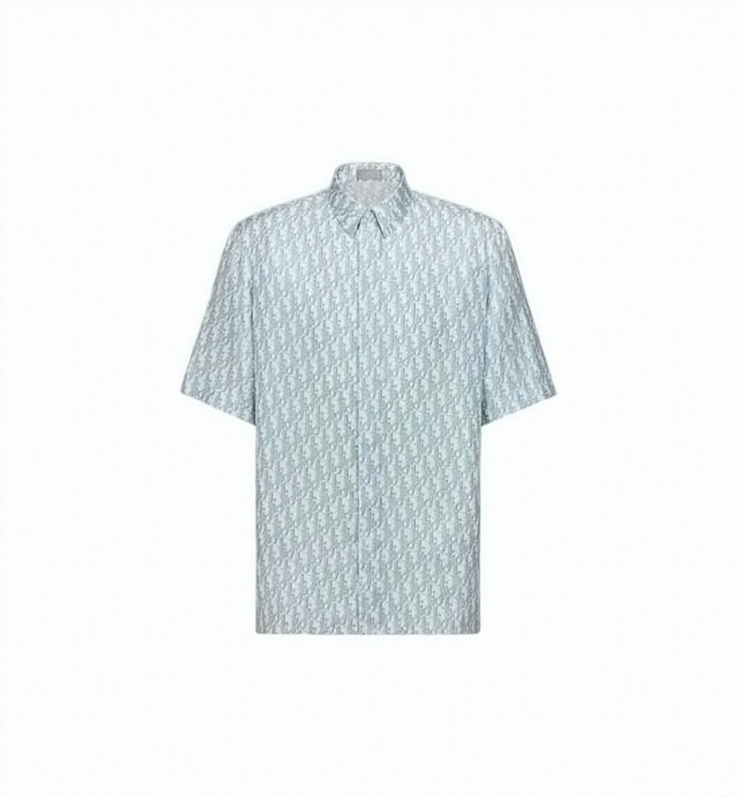 Dior Short-Sleeved Silk Shirt With Pastel Pattern