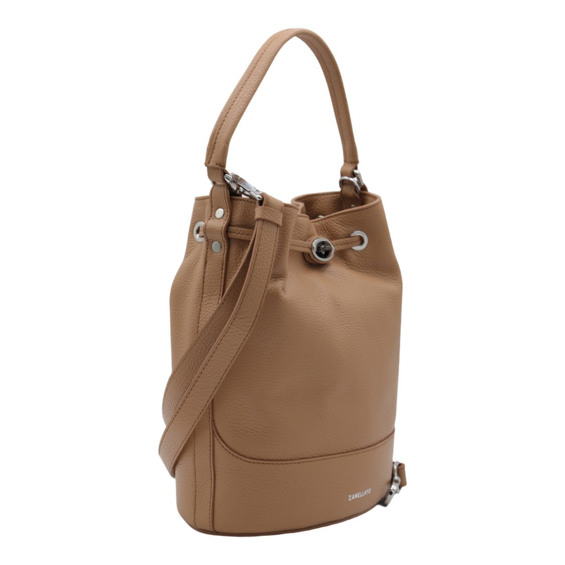 Zanellato Textured Leather Bucket Bag