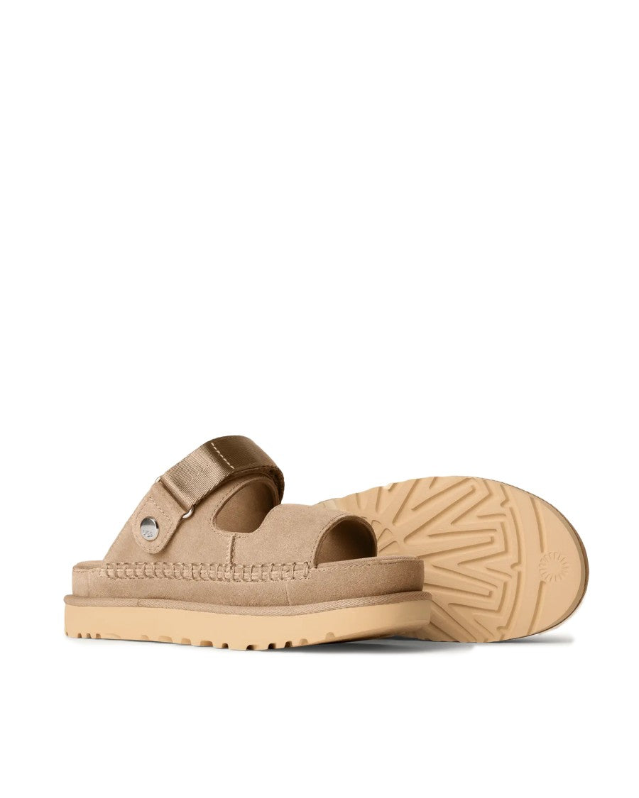Ugg Suede Comfort Sandal With Adjustable Heel Strap
