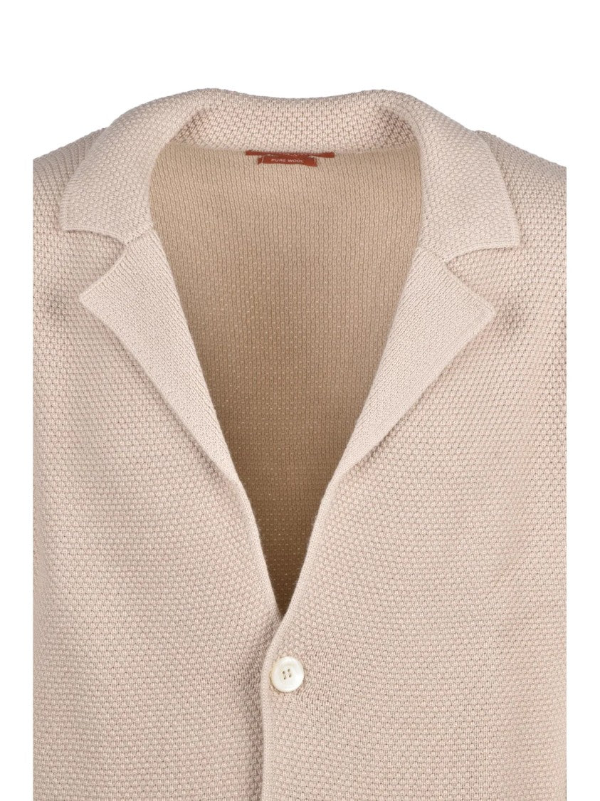 Daniele Fiesoli Cream Merino Wool Knit Cardigan