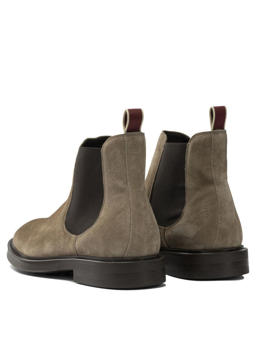 Sturlini Suede Ankle Boots With Elastic Side Panels