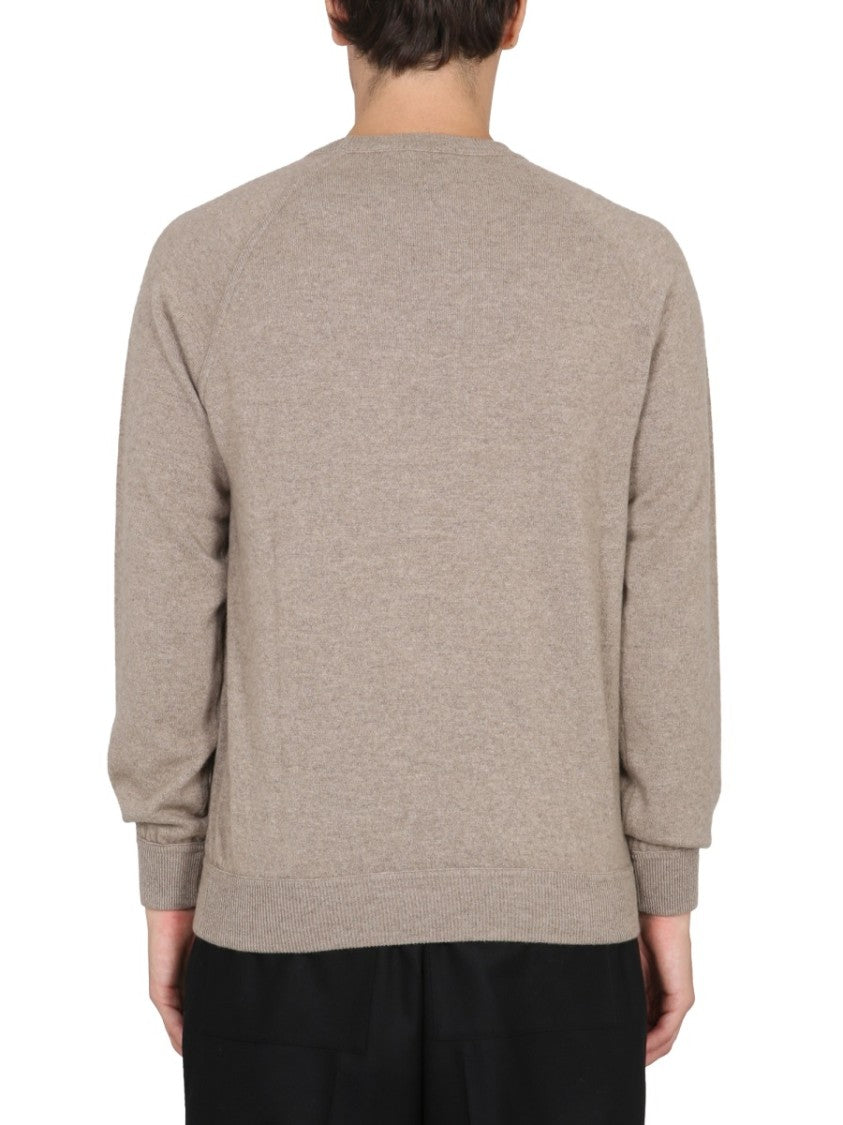 Drumohr Cashmere Sweater With Cross-Neck Design