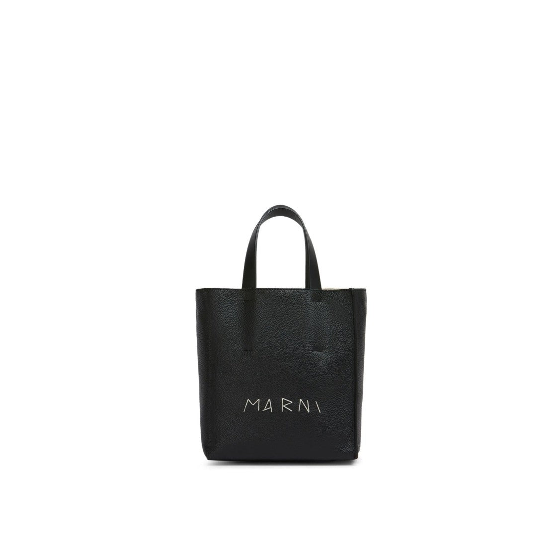 Marni Structured Mini Bag In Exquisite Black Calf Leather