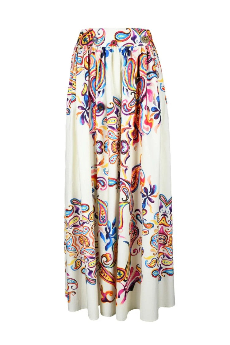 Co.Go Long Cotton Skirt - Multicolor