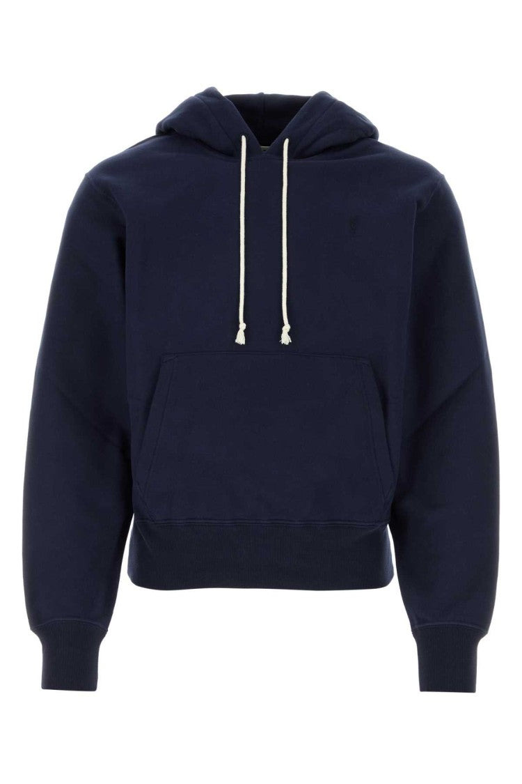 Saint Laurent Midnight Blu Cotton Sweatshirt