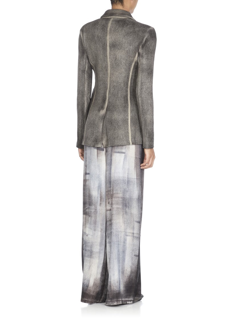 Avant Toi Grey Wool And Cashmere Blazer