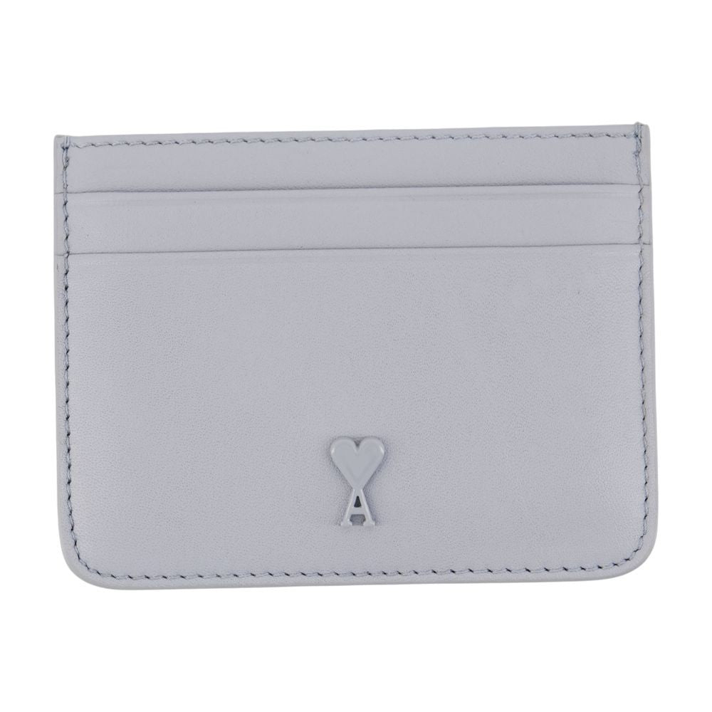 Ami Minimalist Calfskin Leather Card Case