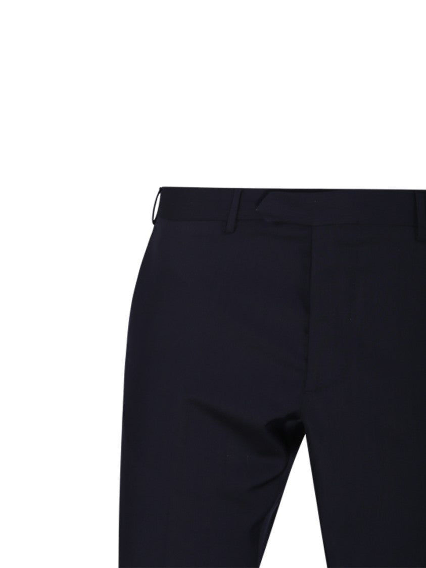 Santaniello Tailored Black Wool Suit