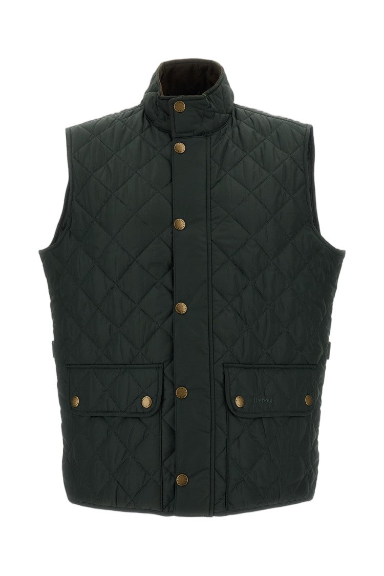 Barbour Green New Lowerdale Quilted Technical Fabric Vest