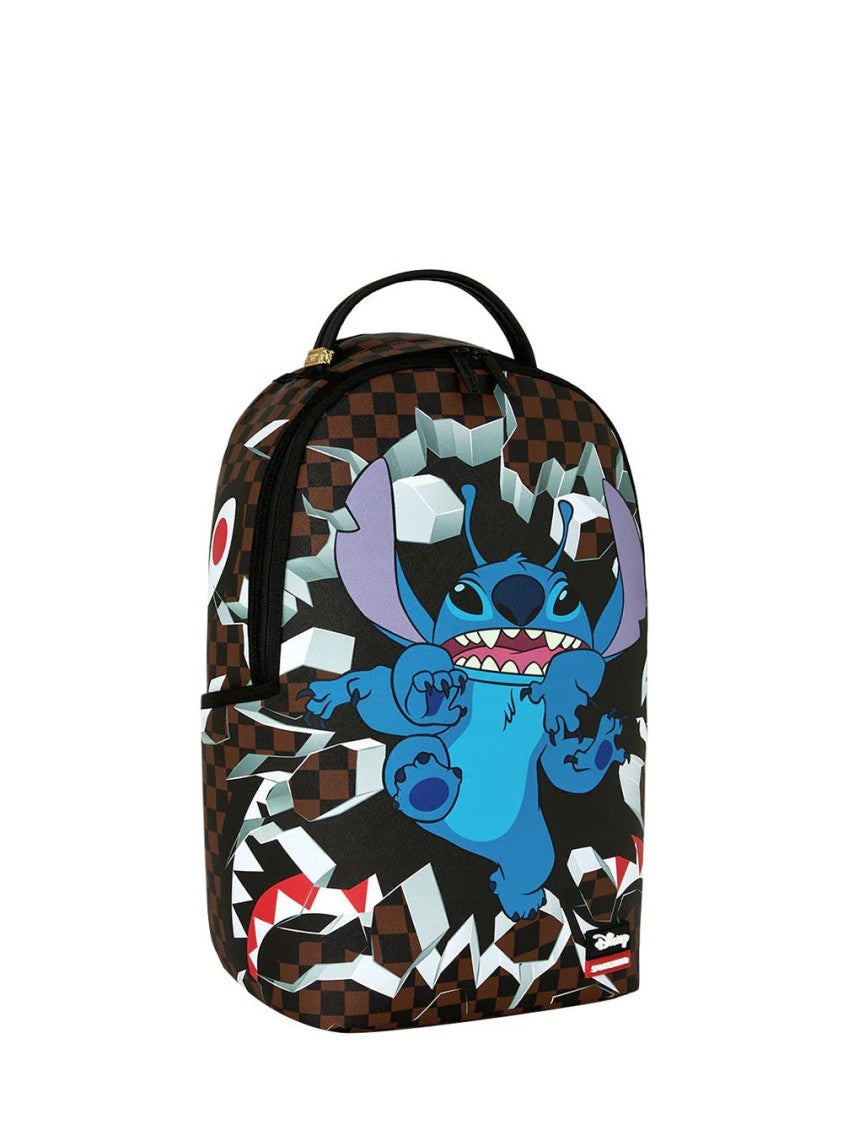 Sprayground Black And Blue Disney Stitch Breakout Backpack