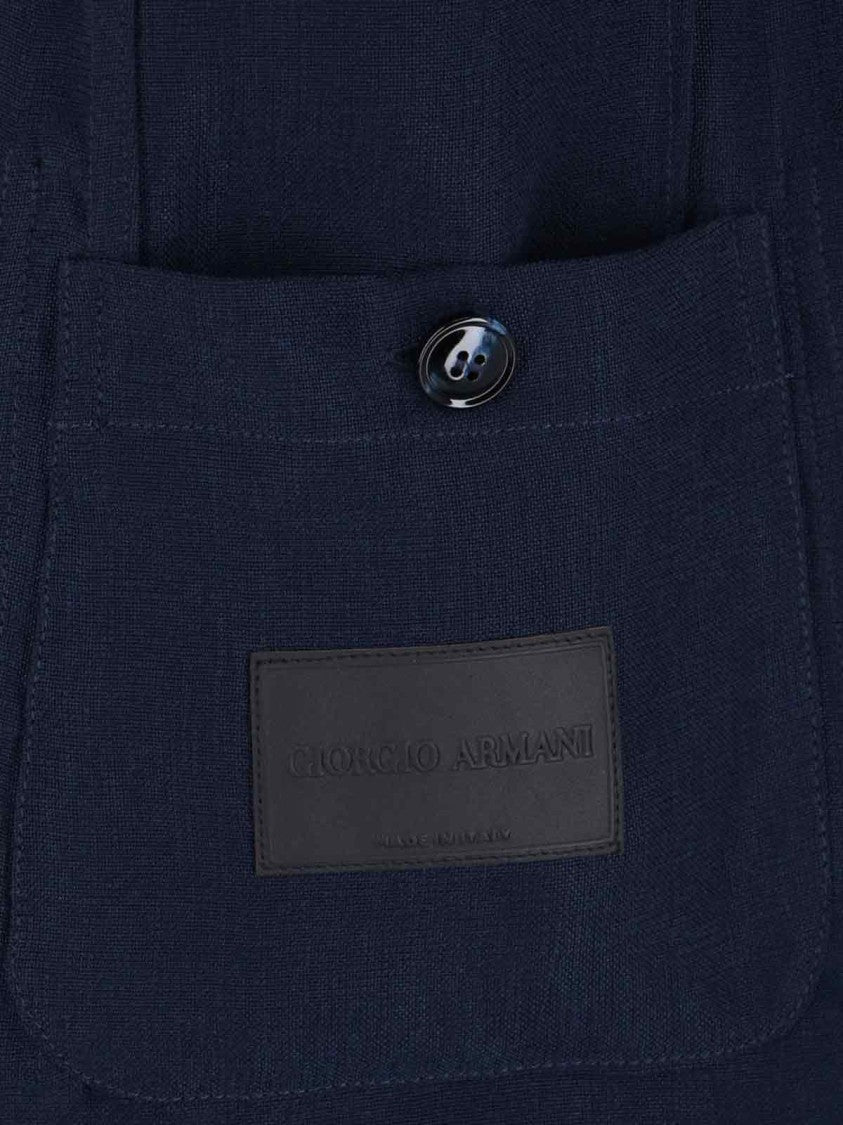 Giorgio Armani Double-Breasted Blazer – Navy