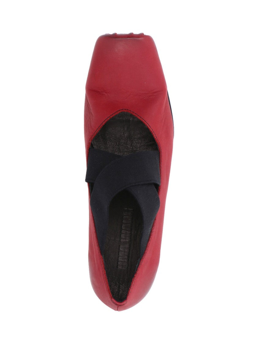 Uma Wang Heeled Ballerinas – Red