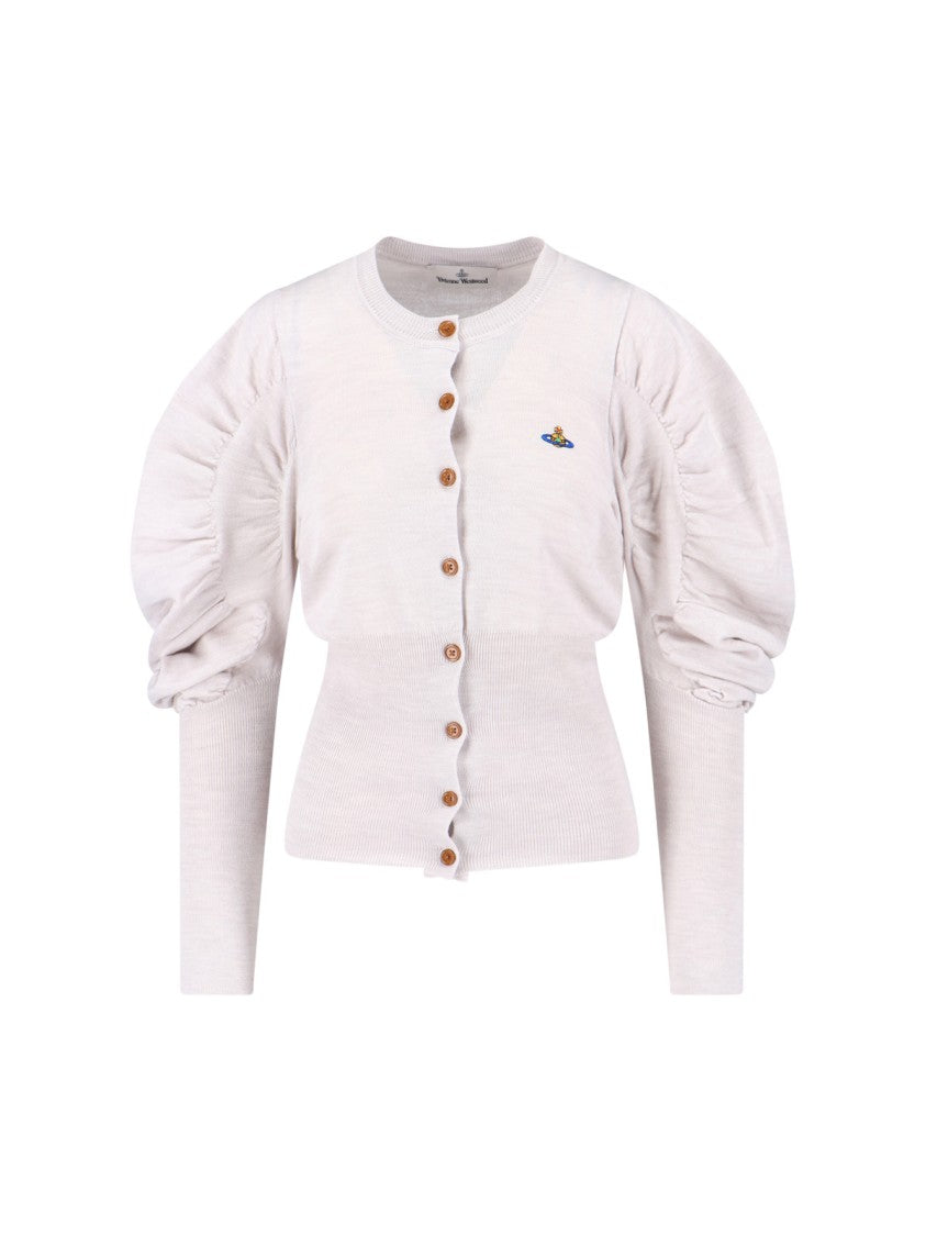 Vivienne Westwood "Eli" Virgin Wool Cardigan – White