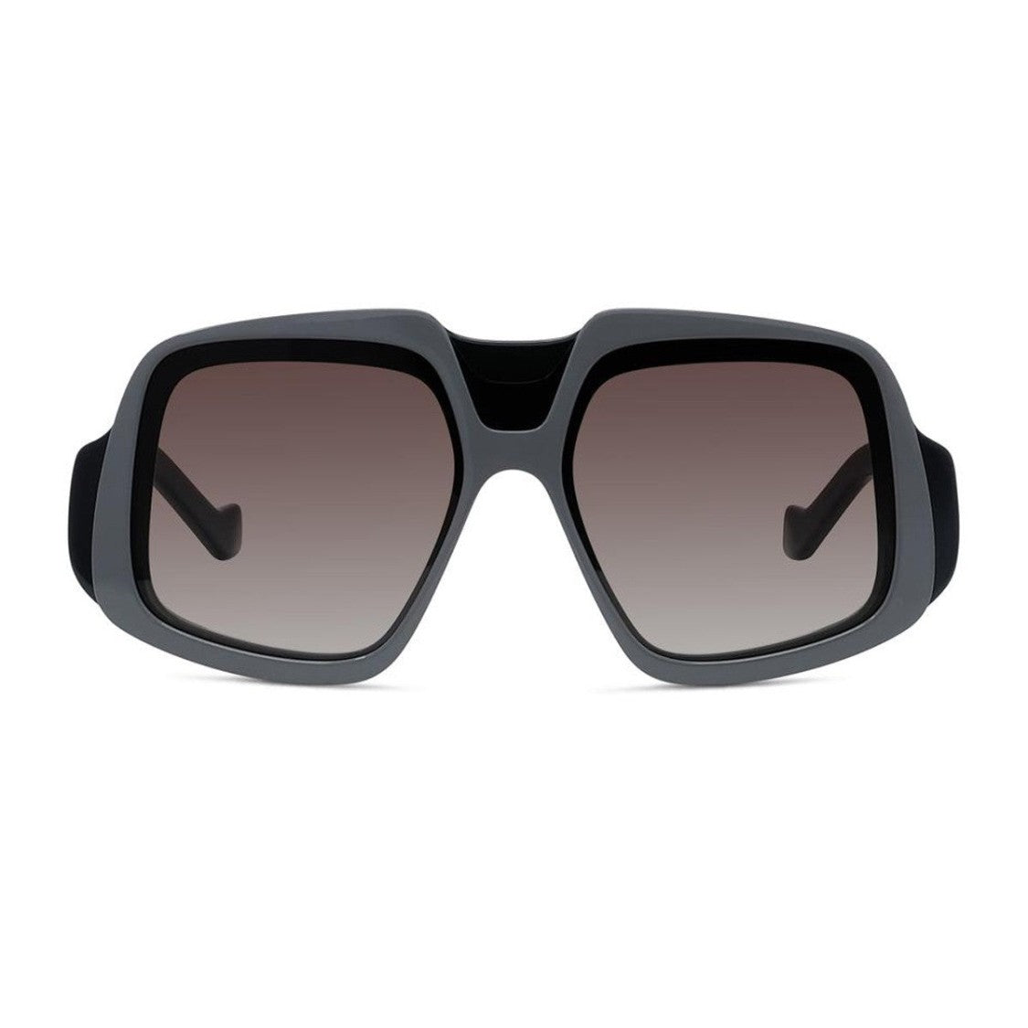 Loewe Matte Grey Geometric Oversized Sunglasses