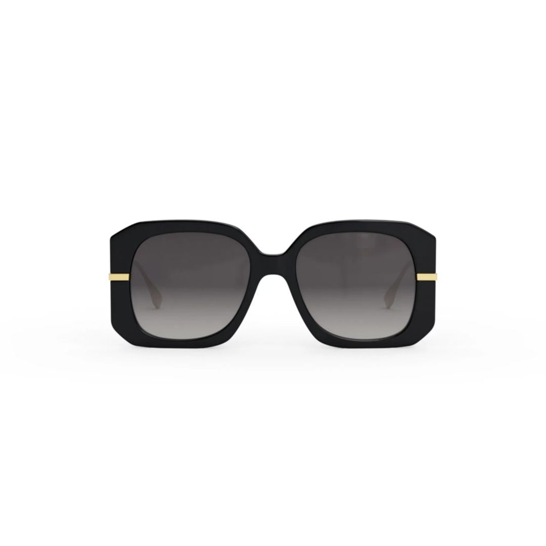 Fendi Fe40065i Black Oversized Square Sunglasses