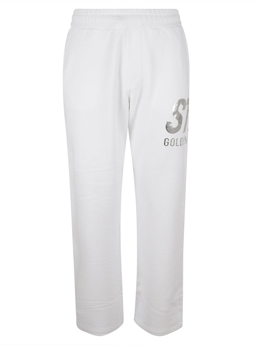 Golden Goose Relaxed-Fit Trousers With Metallic Logo Detail